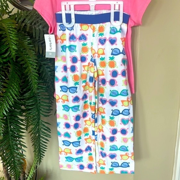 Brand New Carter’s 3-Piece Pajama Set Too Cool for Bedtime Sunglasses Sleepwear - Picture 5 of 12
